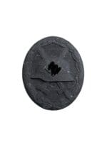 WW2 German Black 3rd Class Wound Badge Solid Maker Marked L/13 P. Meybauer