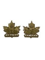 Canadian Windsor Regiment Collars Insignia Pair