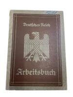 WW2 German Arbeitsbuch Employment Record Book - Noueusfrink WW2 German Arbeitsbuch Employment Record Book - Noueusfrink