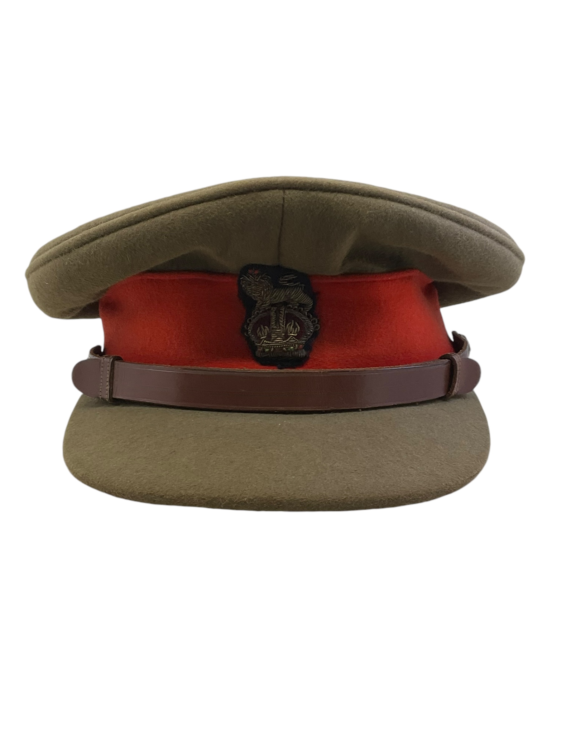 WW2 Canadian Brigadier Generals RCA Artillery Peak Cap Hat Size 7 1/8 WW2 Canadian Brigadier Generals RCA Artillery Peak Cap Hat Size 7 1/8