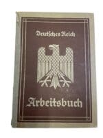 WW2 German Arbeitsbuch Employment Record Book - Neidert WW2 German Arbeitsbuch Employment Record Book - Neidert