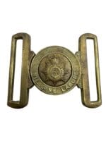 Royal Canadian Army Service Corps RCASC Brass Belt Buckle