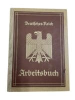 WW2 German Arbeitsbuch Employment Record Book - Kusenberg WW2 German Arbeitsbuch Employment Record Book - Kusenberg