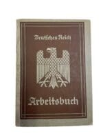 WW2 German Arbeitsbuch Employment Record Book - Hefs WW2 German Arbeitsbuch Employment Record Book - Hefs