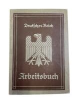 WW2 German Arbeitsbuch Employment Record Book - Hausmann WW2 German Arbeitsbuch Employment Record Book - Hausmann