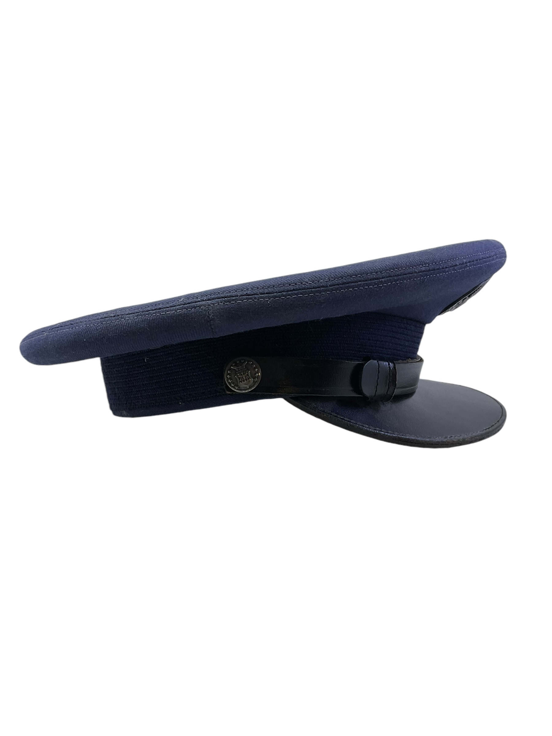 US USAF Blue Peak Cap Hat Named Unit Marked Size 7 US USAF Blue Peak Cap Hat Named Unit Marked Size 7