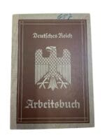 WW2 German Arbeitsbuch Employment Record Book - Zapp