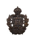 WW1 Canadian CEF 104th Battalion Collar Insignia Single