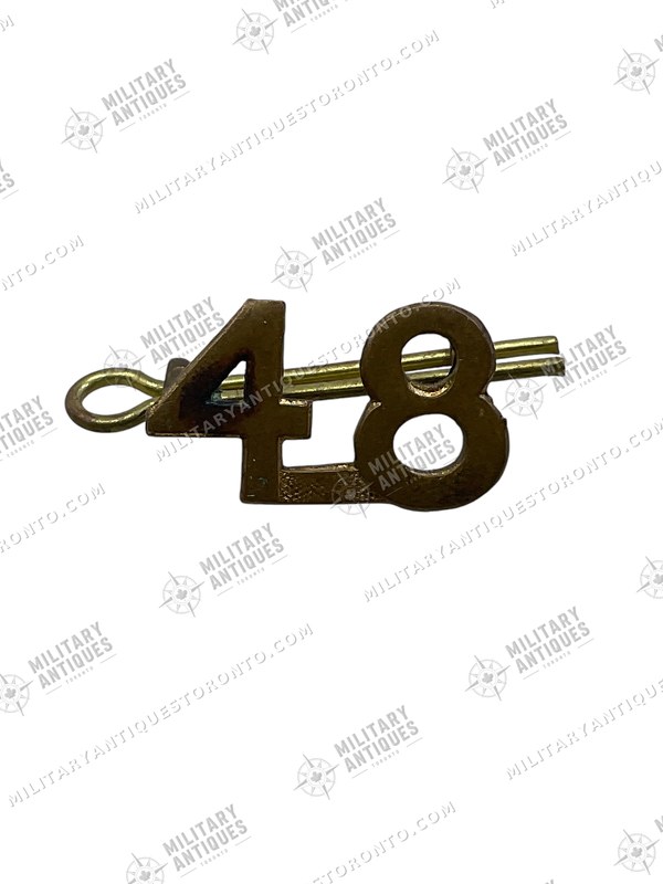 WW1 Canadian CEF 48th Battalion Shoulder Numbers Insignia Single ...