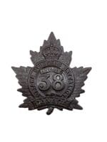 WW1 Canadian CEF 38th Battalion Cap Badge