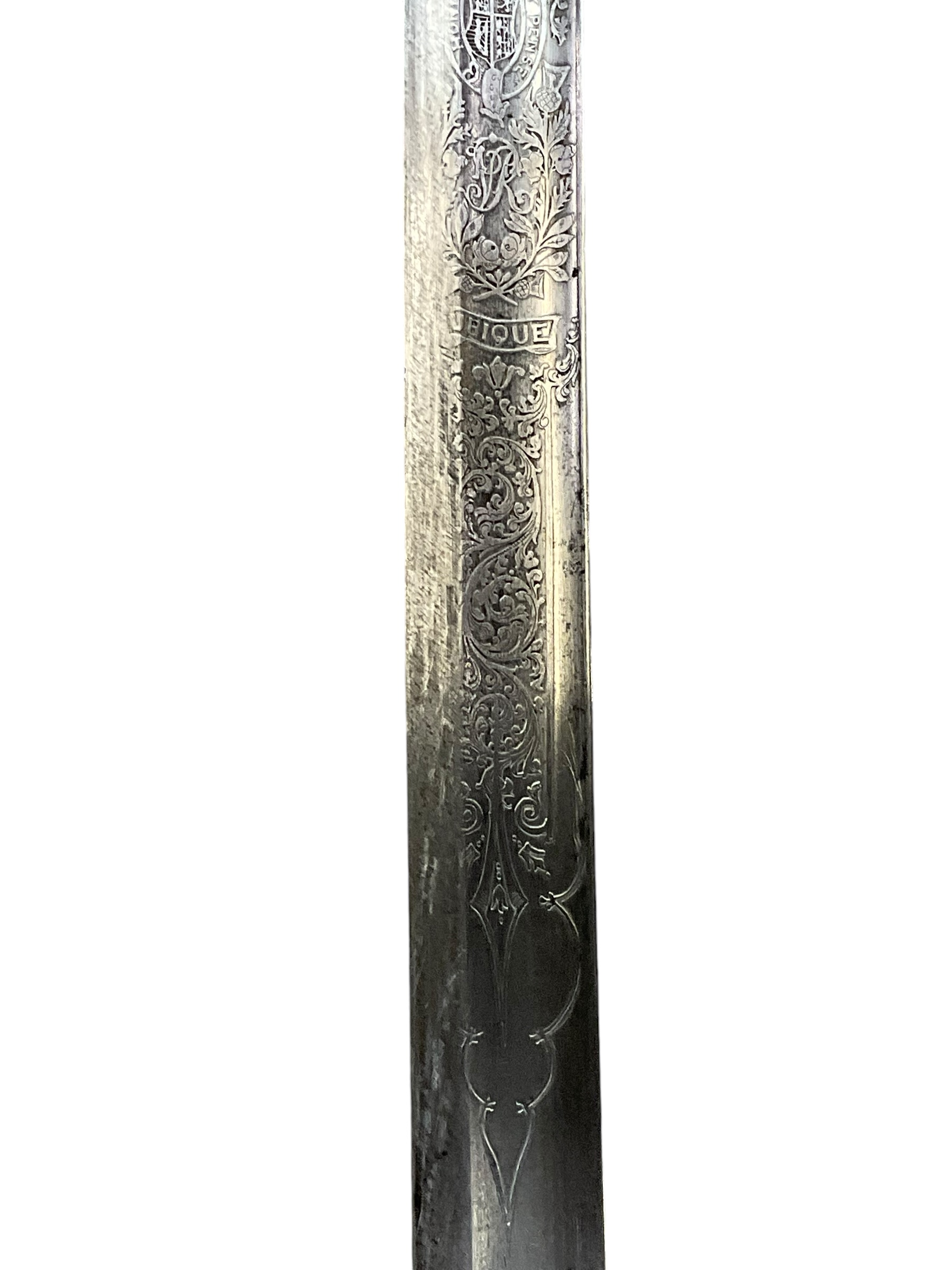 British Victorian Named Royal Artillery Generals Sword Wilkinson with Scabbard British Victorian Named Royal Artillery Generals Sword Wilkinson with Scabbard