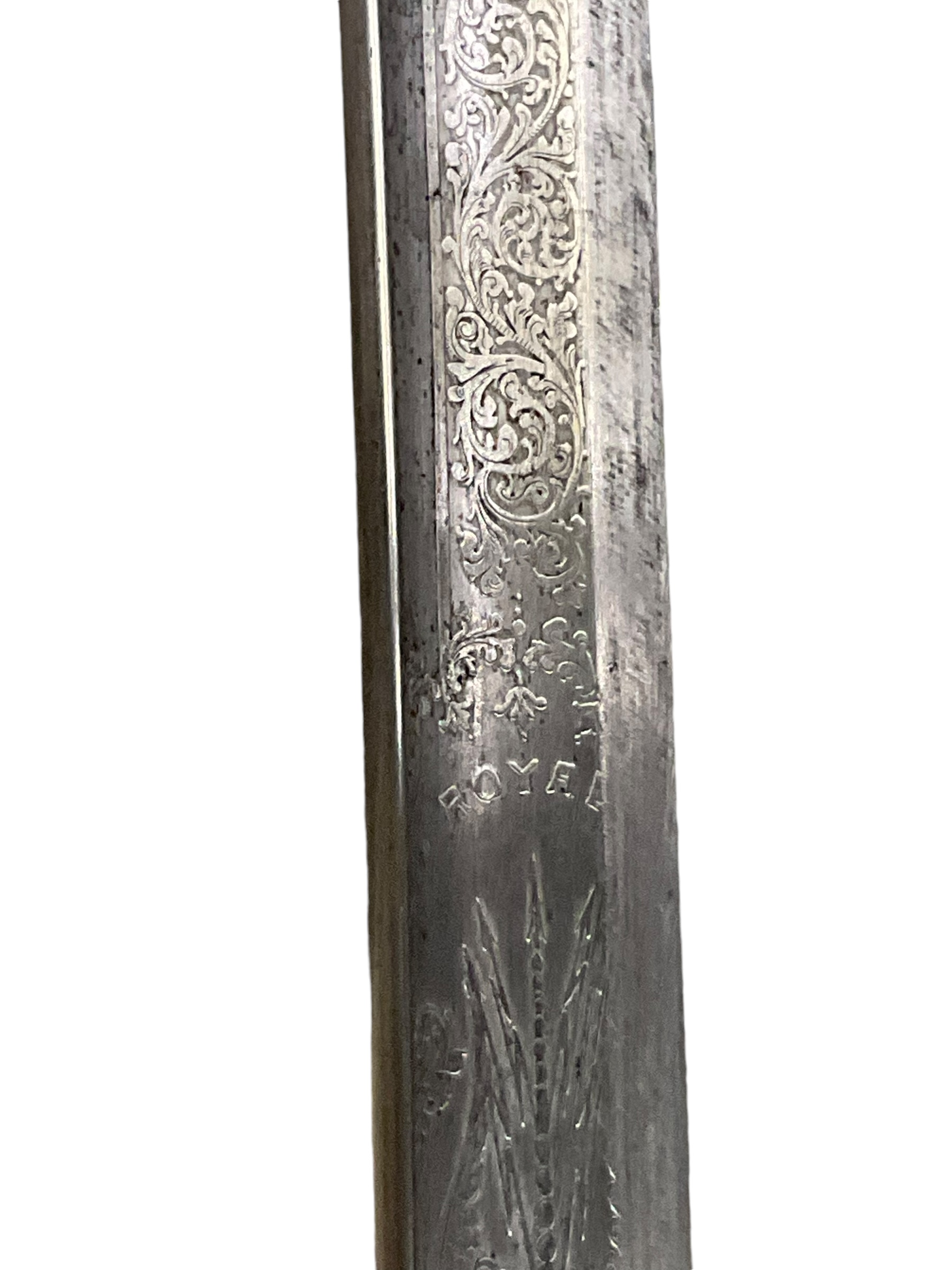 British Victorian Named Royal Artillery Generals Sword Wilkinson with Scabbard British Victorian Named Royal Artillery Generals Sword Wilkinson with Scabbard