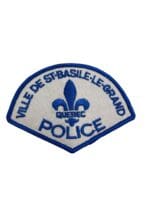 Canadian Quebec Ville De St-Basile-Le-Grand Police Patch