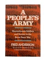 US Seven Years War A Peoples Army Fred Anderson Softcover Reference Book