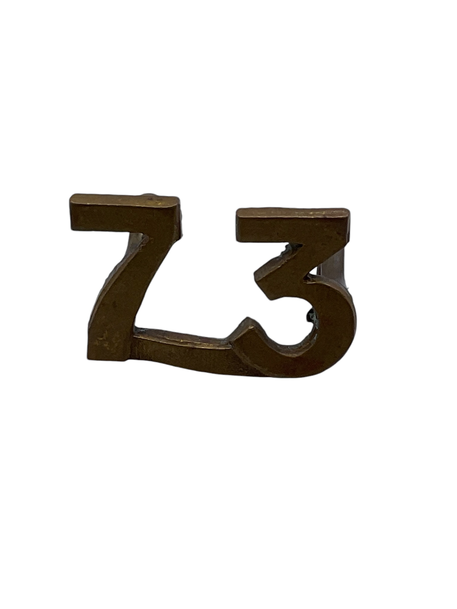 WW1 Canadian CEF 73rd Battalion Shoulder Numbers Insignia Single WW1 Canadian CEF 73rd Battalion Shoulder Numbers Insignia Single