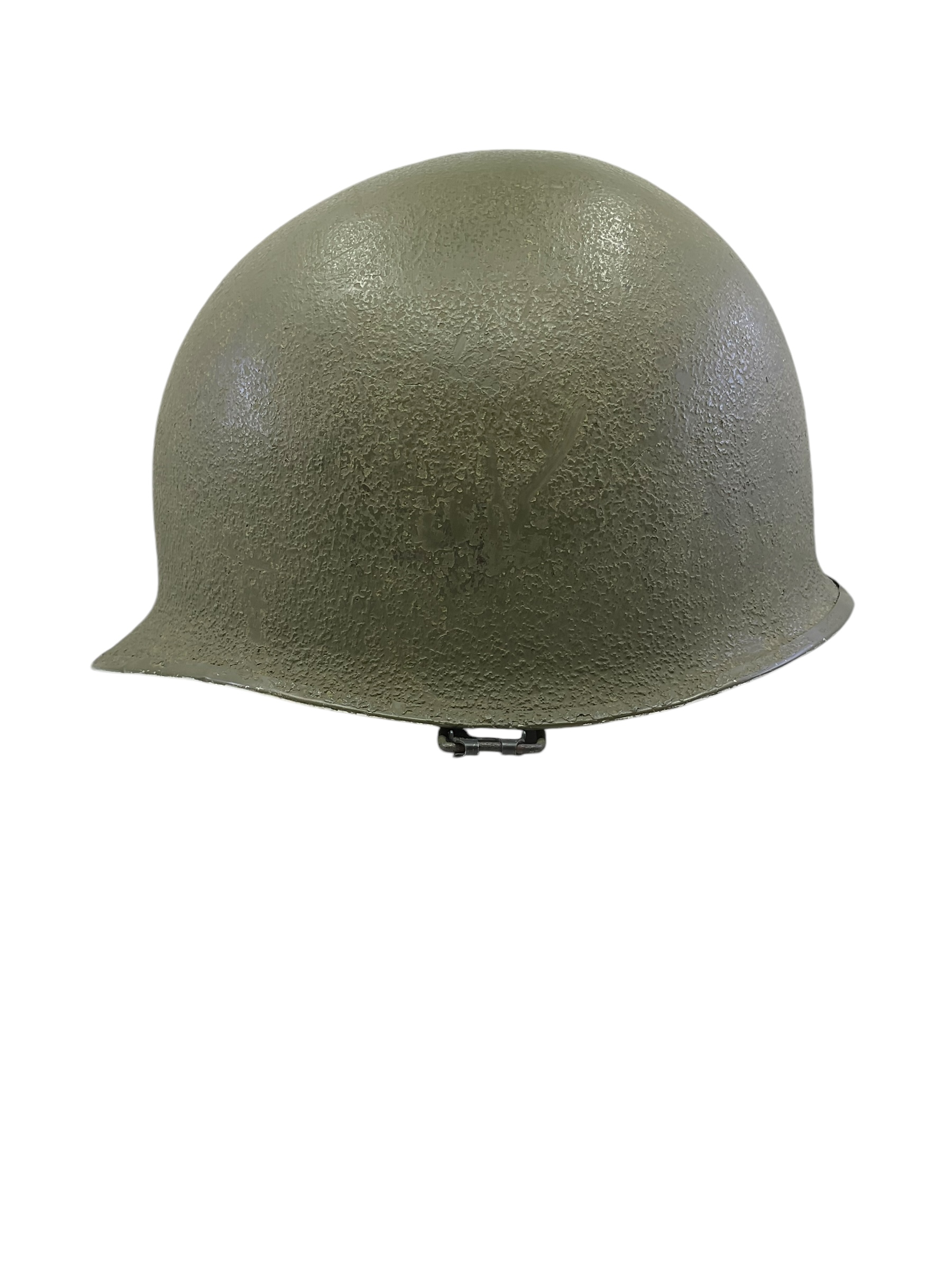 WW2 Korean War US Steel Helmet Front Seam Swivel Bale Westinghouse Liner WW2 Korean War US Steel Helmet Front Seam Swivel Bale Westinghouse Liner