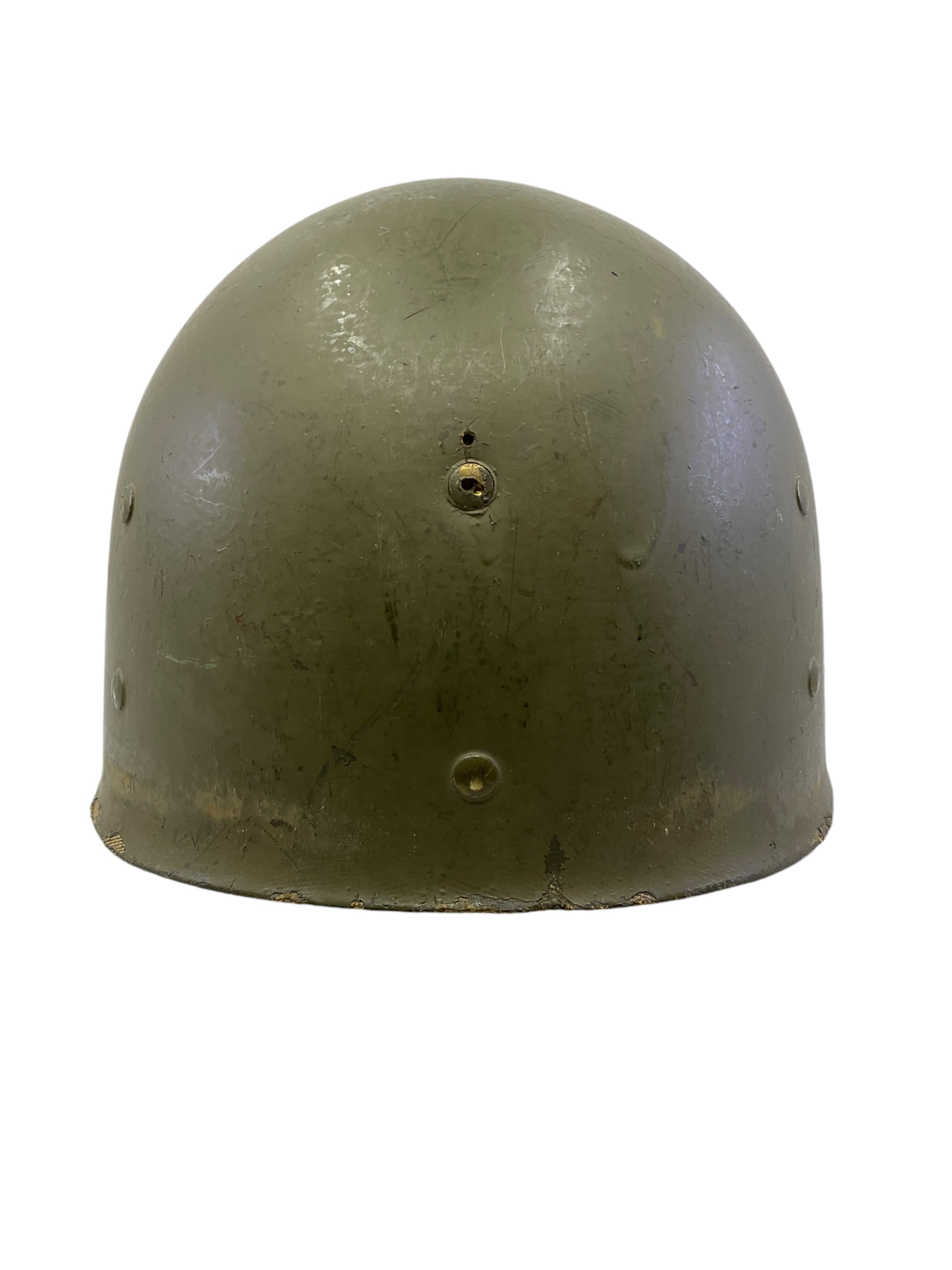 WW2 Korean War US Steel Helmet Front Seam Swivel Bale Westinghouse Liner WW2 Korean War US Steel Helmet Front Seam Swivel Bale Westinghouse Liner