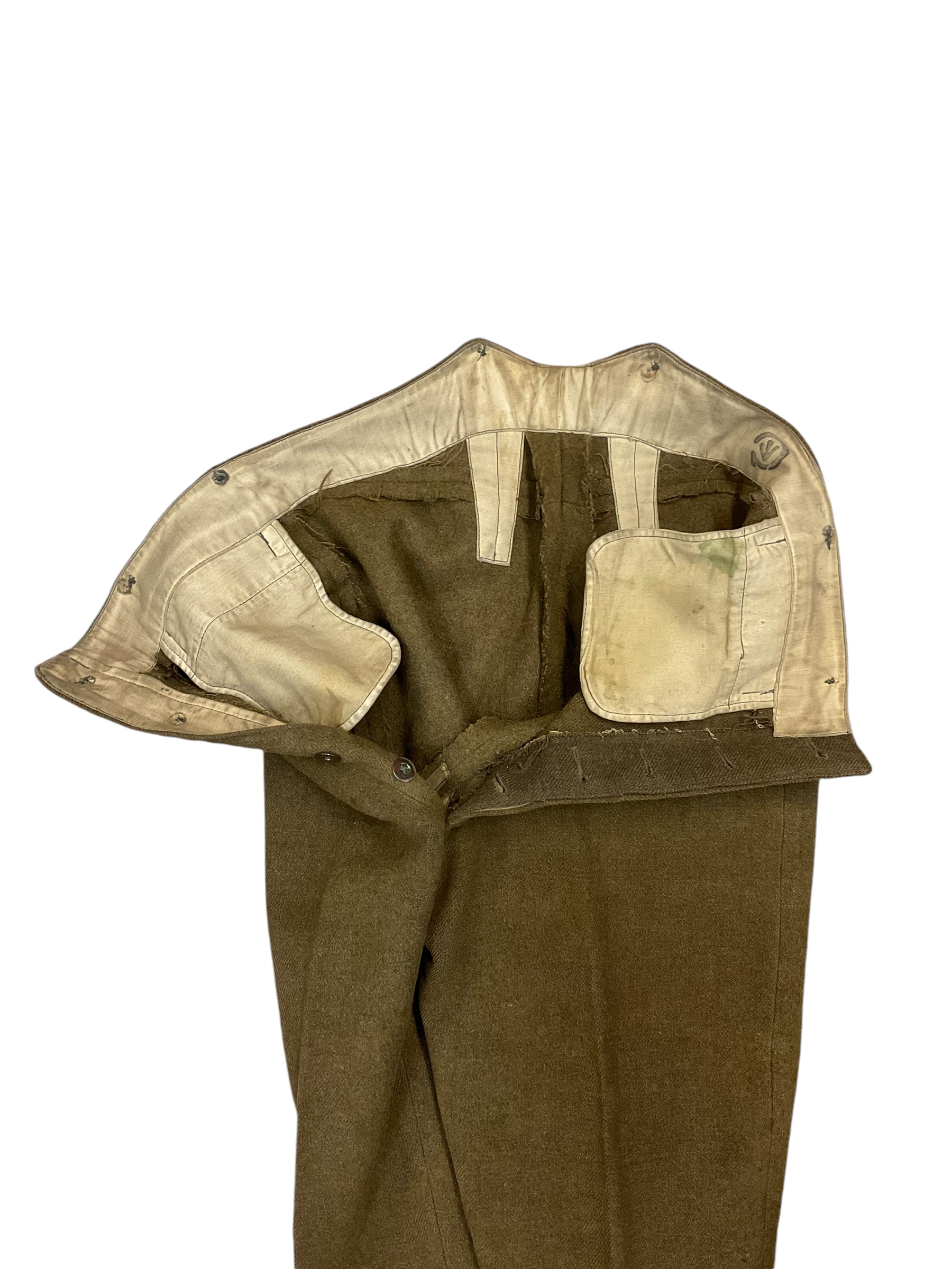 WW1 Canadian CEF 1902 Pattern Straight Leg Other Ranks Trousers Pants WW1 Canadian CEF 1902 Pattern Straight Leg Other Ranks Trousers Pants