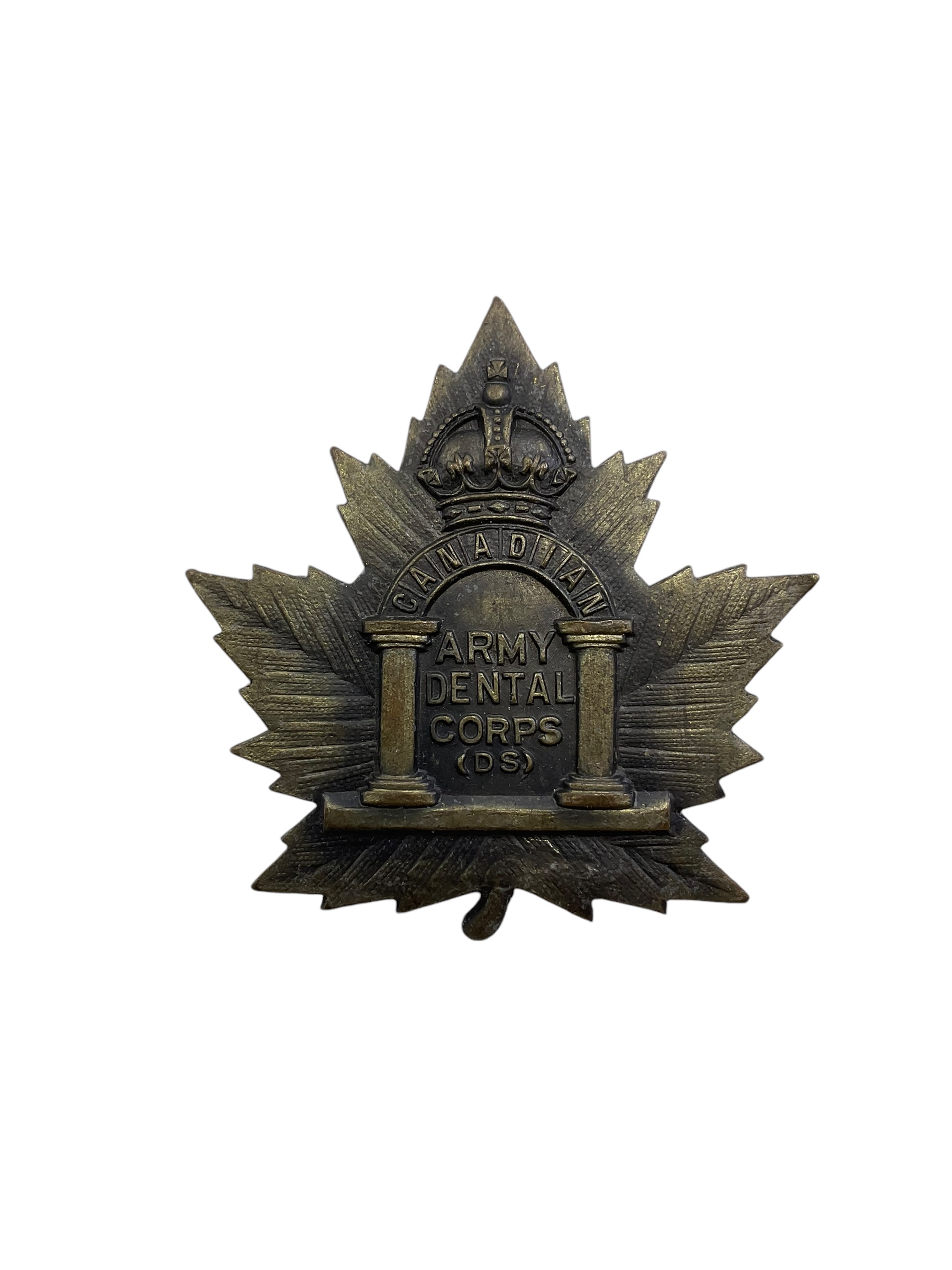 WW1 Canadian CEF Army Dental Corps Cap Badge PEELS LONDON MAKER WW1 Canadian CEF Army Dental Corps Cap Badge PEELS LONDON MAKER