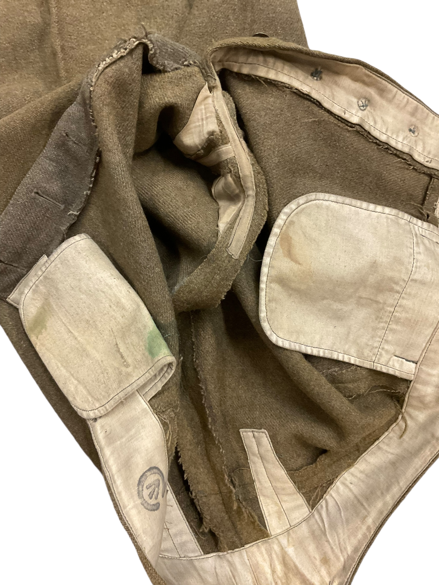 WW1 Canadian CEF 1902 Pattern Straight Leg Other Ranks Trousers Pants WW1 Canadian CEF 1902 Pattern Straight Leg Other Ranks Trousers Pants