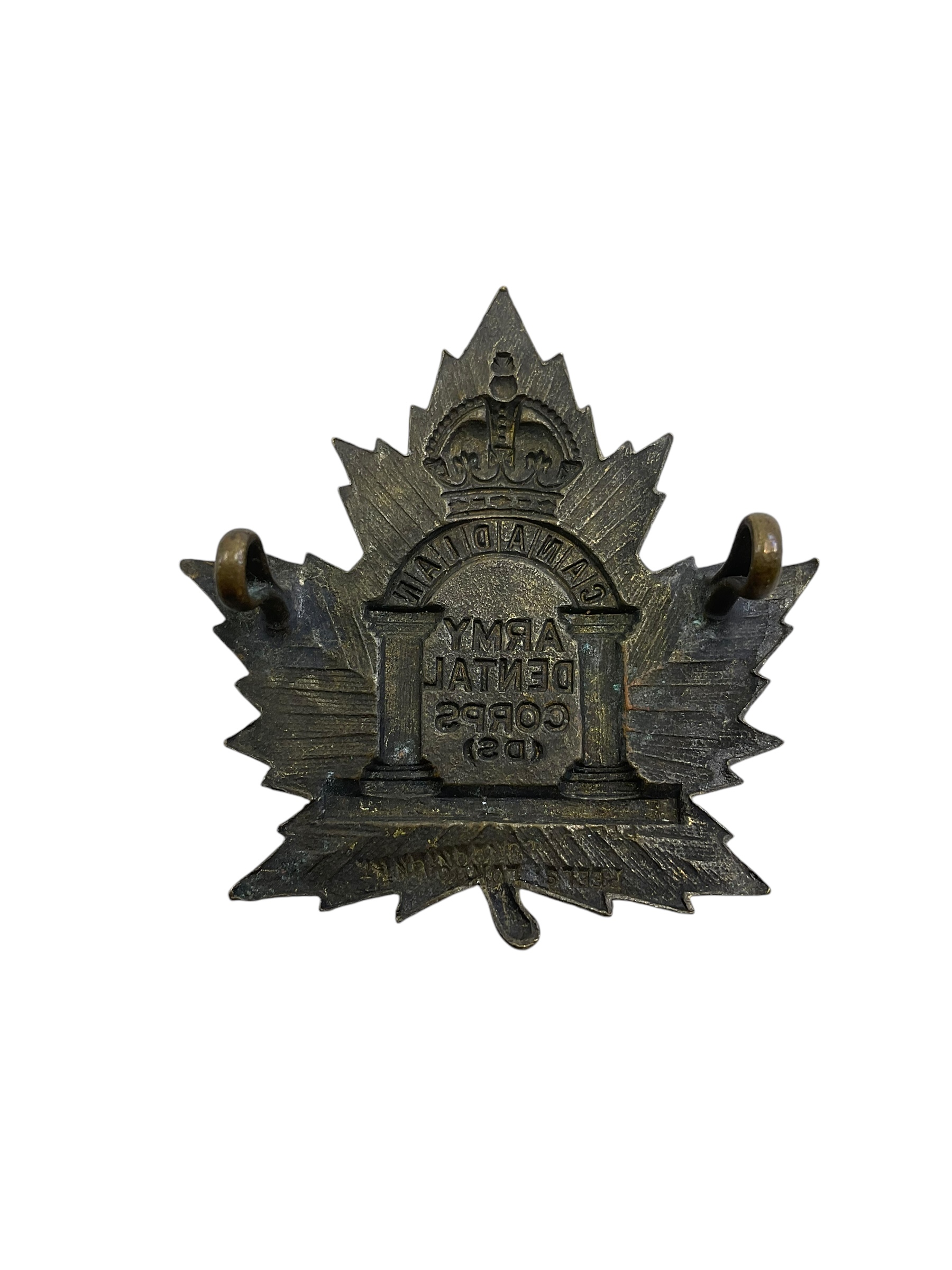 WW1 Canadian CEF Army Dental Corps Cap Badge PEELS LONDON MAKER WW1 Canadian CEF Army Dental Corps Cap Badge PEELS LONDON MAKER