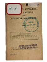 WW2 Canadian Notes on Japanese Army Tactics and Counter Measures Manual WW2 Canadian Notes on Japanese Army Tactics and Counter Measures Manual