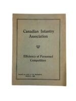 Canadian Infantry Association Efficiency of Personnel Competition Used Softcover Reference Book Canadian Infantry Association Efficiency of Personnel Competition Used Softcover Reference Book