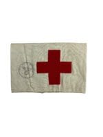 WW2 German Red Cross DRK Woven Rayon Armband - Stamped