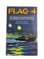 WW2 British RN Royal Navy Flag 4 Battle in Mediterranean Reference Book