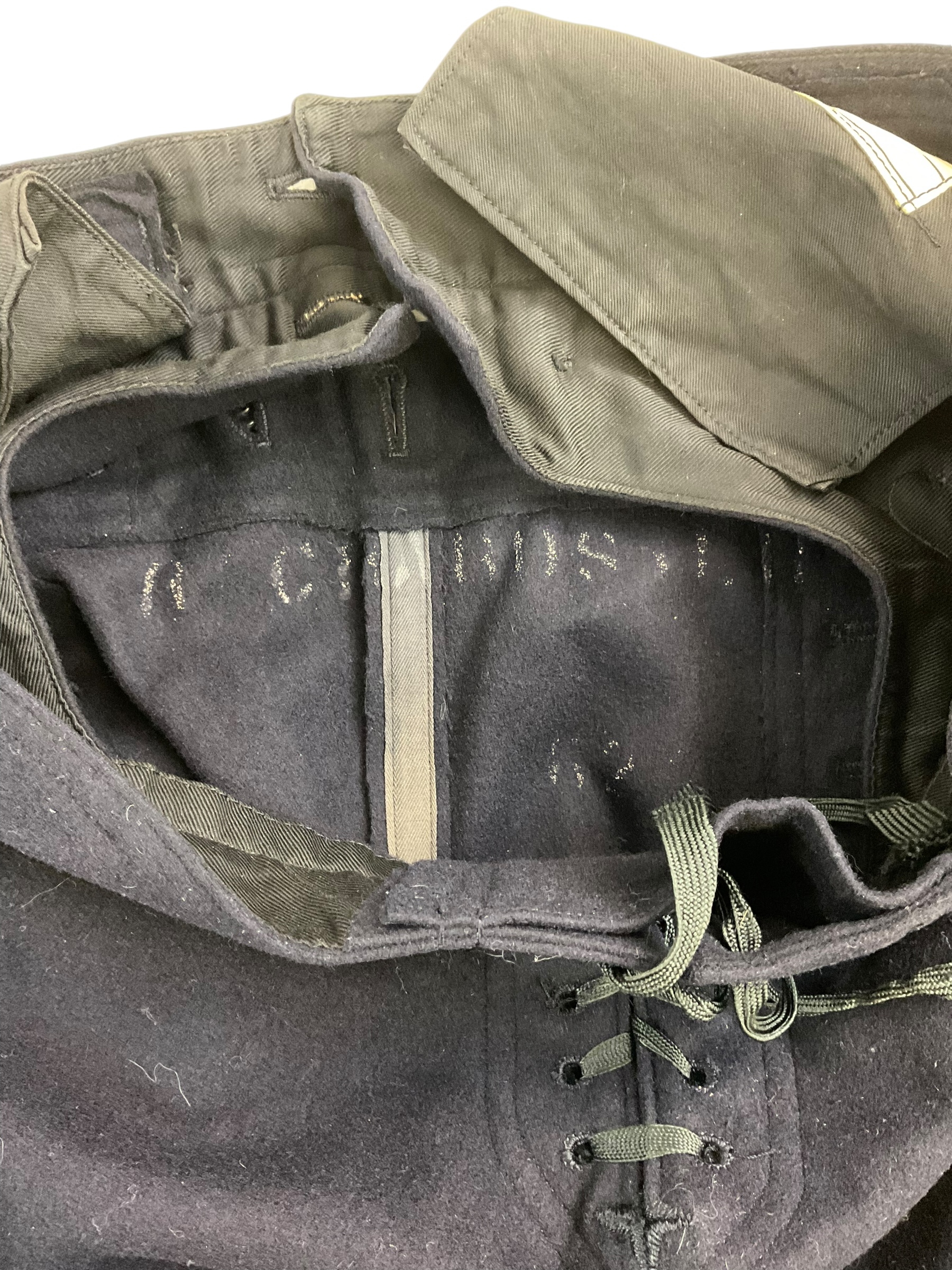 WW2 US USN Navy Jumper Uniform with Trousers Named WW2 US USN Navy Jumper Uniform with Trousers Named