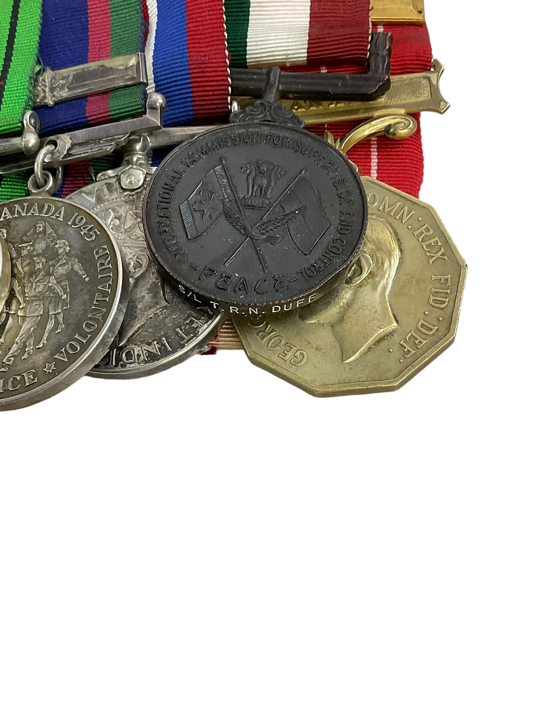 WW2 Canadian RCAF DFC CD ICSC Vietnam Ops Clasp Log Book Grouping WW2 Canadian RCAF DFC CD ICSC Vietnam Ops Clasp Log Book Grouping