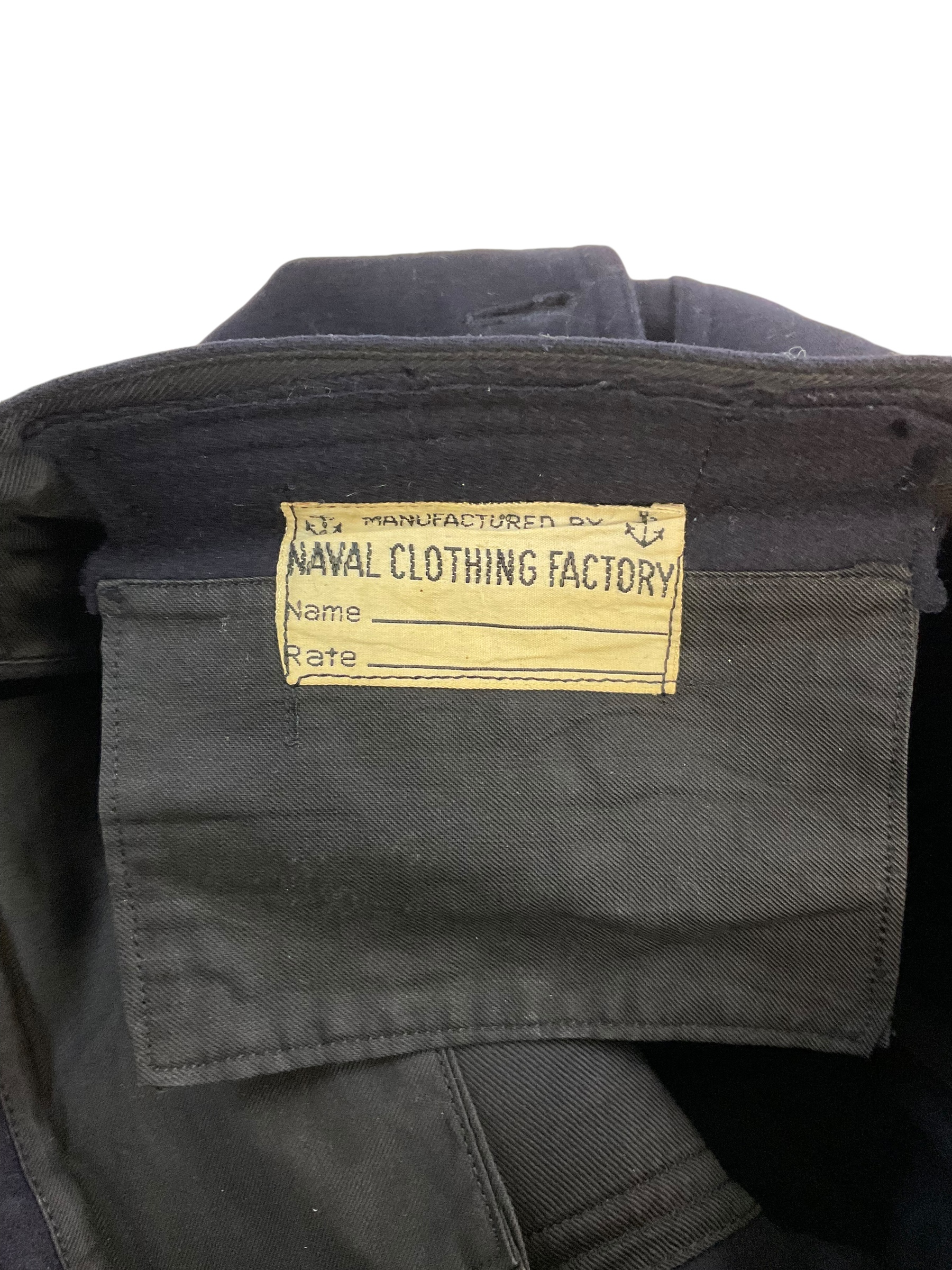 WW2 US USN Navy Jumper Uniform with Trousers Named WW2 US USN Navy Jumper Uniform with Trousers Named