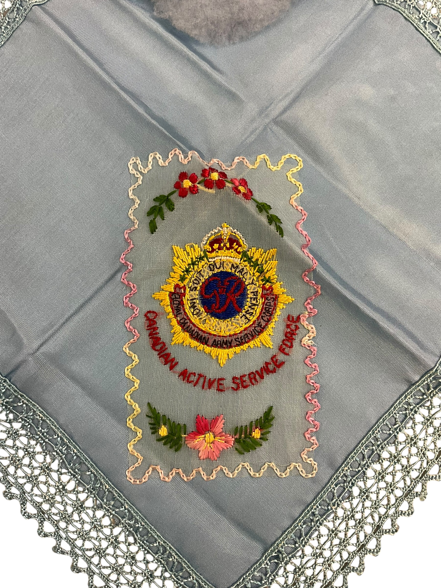 WW2 Canadian Army Service Corps RCASC Handkerchief Home Front WW2 Canadian Army Service Corps RCASC Handkerchief Home Front
