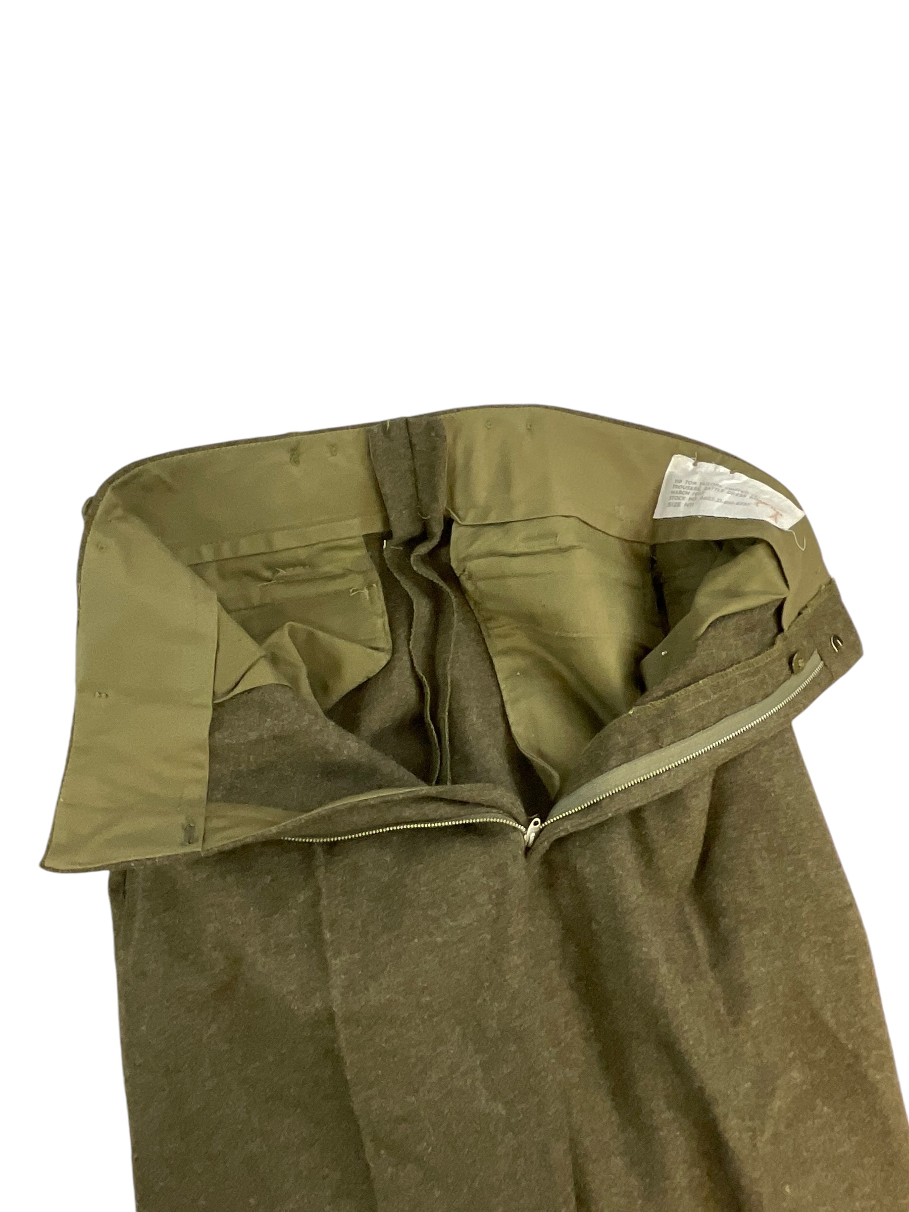 Canadian Army Battle Dress Pants Trousers Dated 1967 Canadian Army Battle Dress Pants Trousers Dated 1967