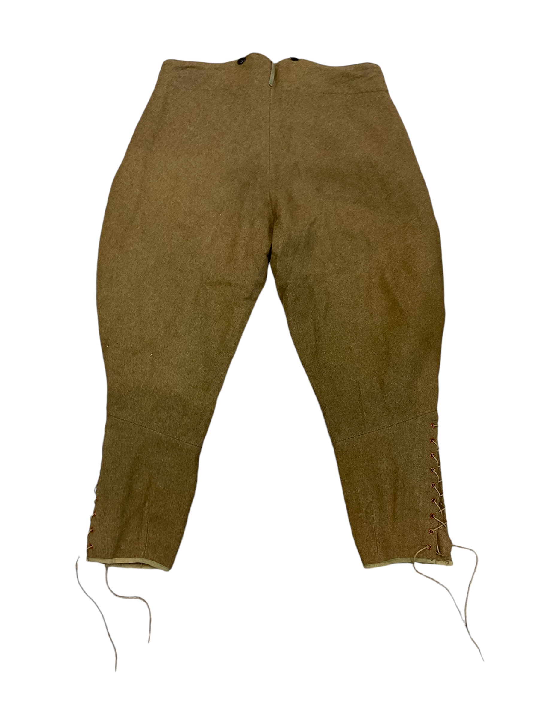 WW1 Canadian CEF Khaki Wool Riding Breeches Size 36 Waist WW1 Canadian CEF Khaki Wool Riding Breeches Size 36 Waist
