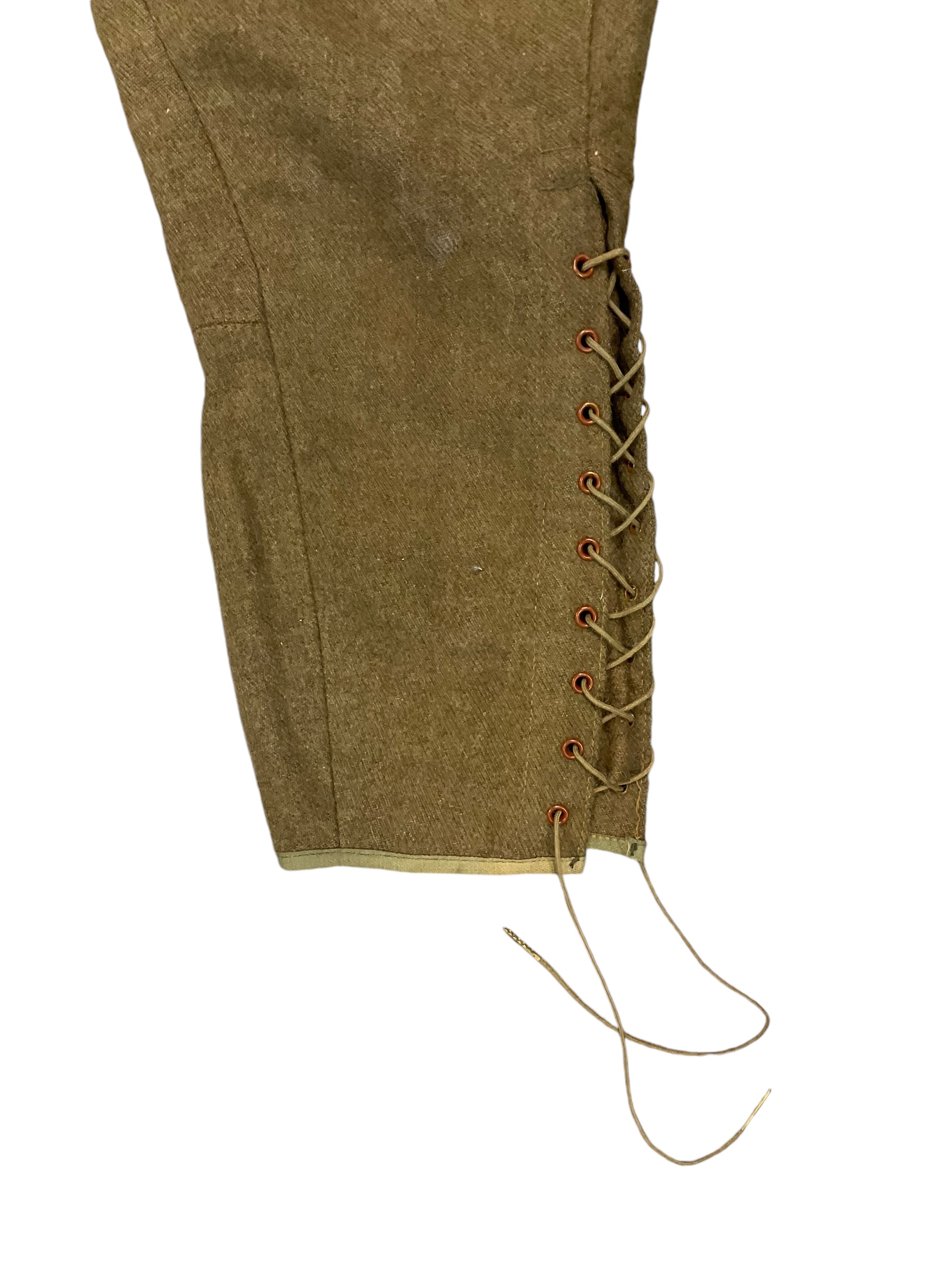 WW1 Canadian CEF Khaki Wool Riding Breeches Size 36 Waist WW1 Canadian CEF Khaki Wool Riding Breeches Size 36 Waist