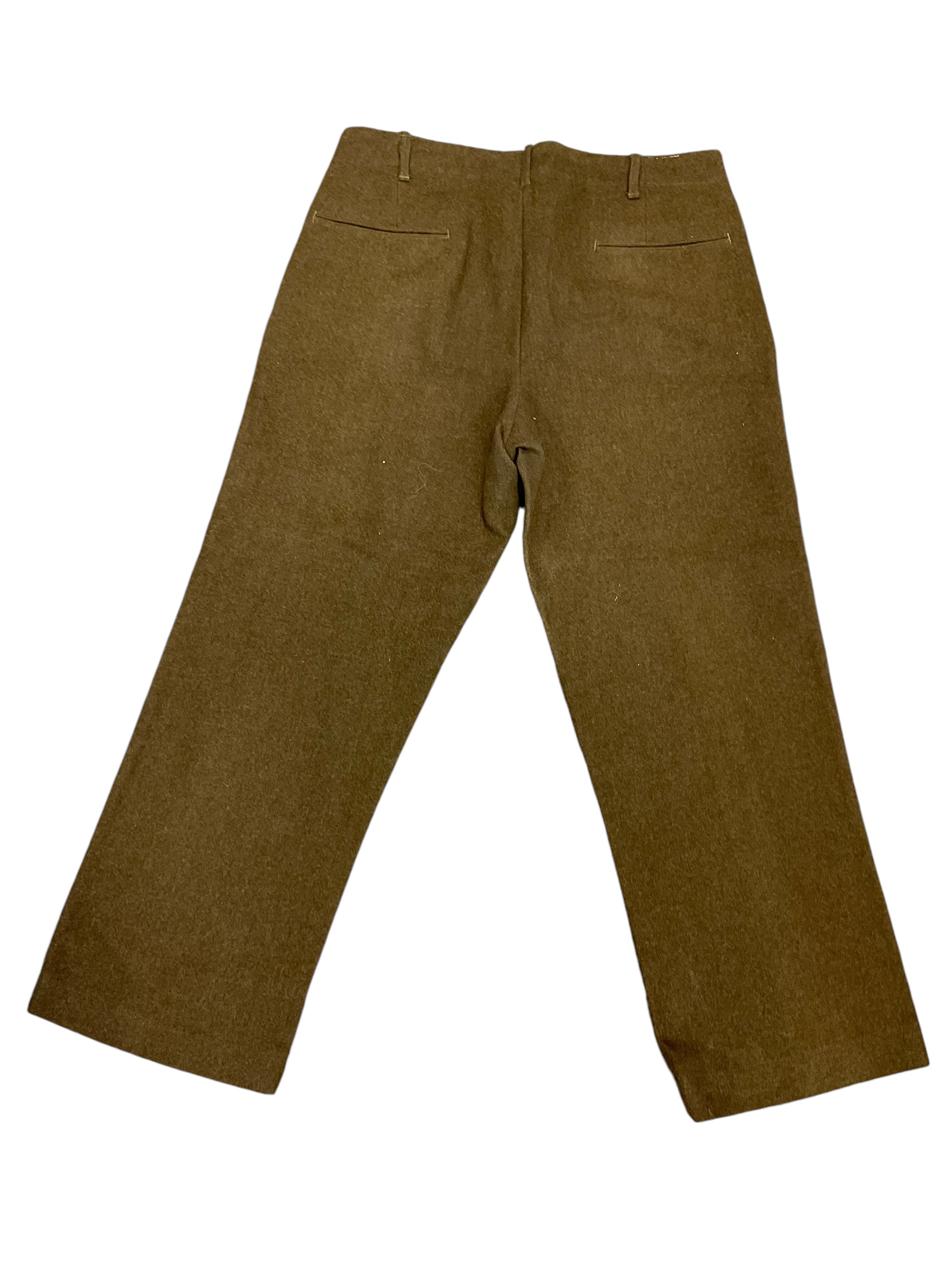 WW2 Belgian Belgium Khaki Straight Leg Trousers Pants WW2 Belgian Belgium Khaki Straight Leg Trousers Pants