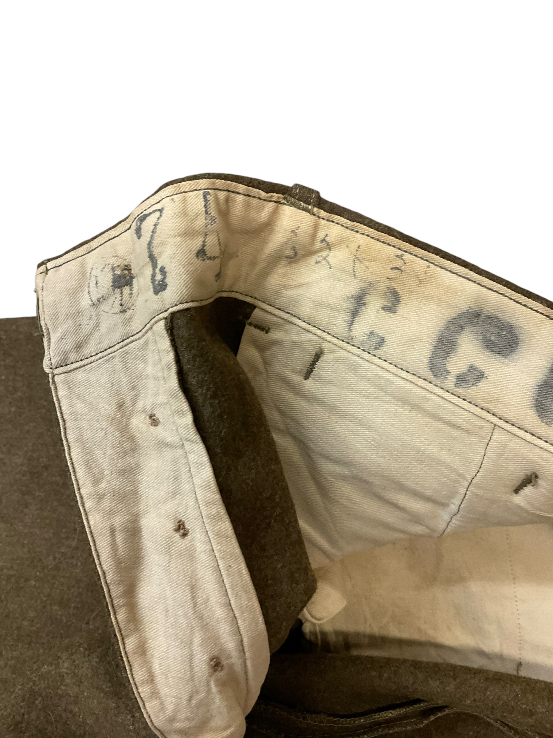 WW2 Belgian Belgium Khaki Straight Leg Trousers Pants WW2 Belgian Belgium Khaki Straight Leg Trousers Pants