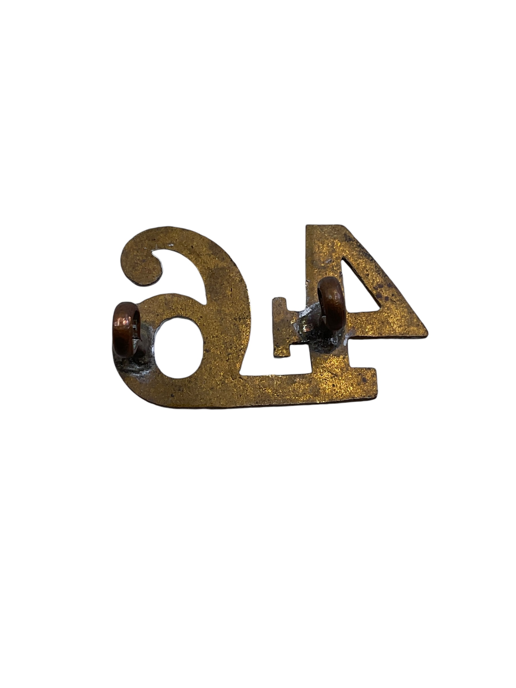 Canadian Militia 46th East Durham Shoulder Numbers Insignia Single Canadian Militia 46th East Durham Shoulder Numbers Insignia Single