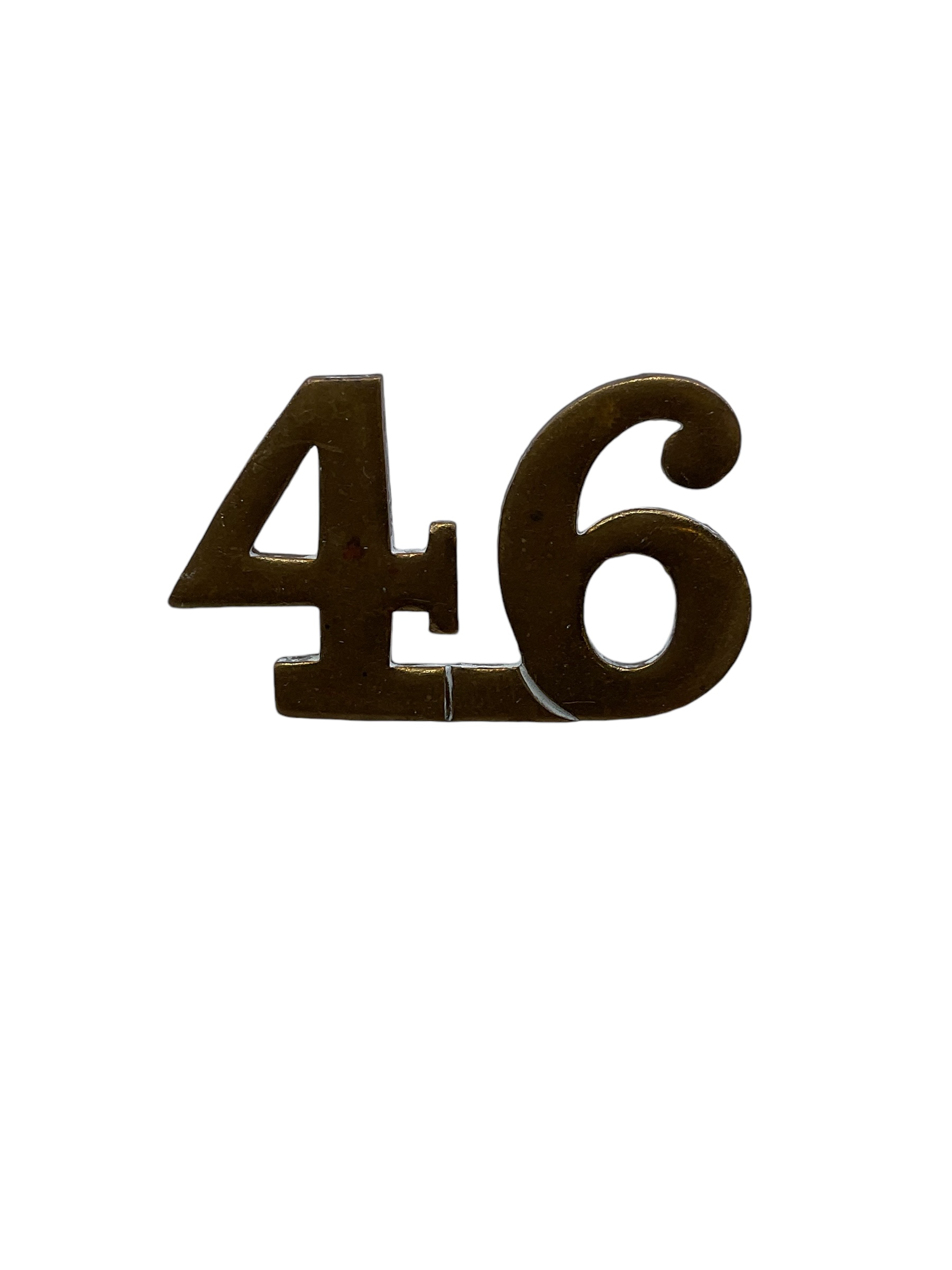 Canadian Militia 46th East Durham Shoulder Numbers Insignia Single Canadian Militia 46th East Durham Shoulder Numbers Insignia Single