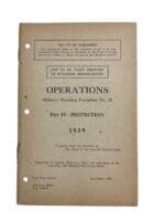 WW2 Canadian Manual No 23 Pt 4 IV Operations Protection 1939