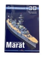 WW2 Soviet The Russian Battleship Marat Super Drawings In 3D Reference Book