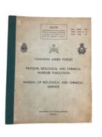 Canadian Armed Forces Nuclear Biological and Chemical Warfare Publication Used Softcover Reference Book