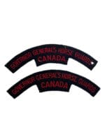 Canadian Governor General's Horse Guards Shoulder Titles Insignia Pair