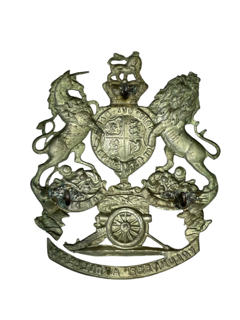 British Victorian Volunteer Artillery Helmet Plate Badge British Victorian Volunteer Artillery Helmet Plate Badge