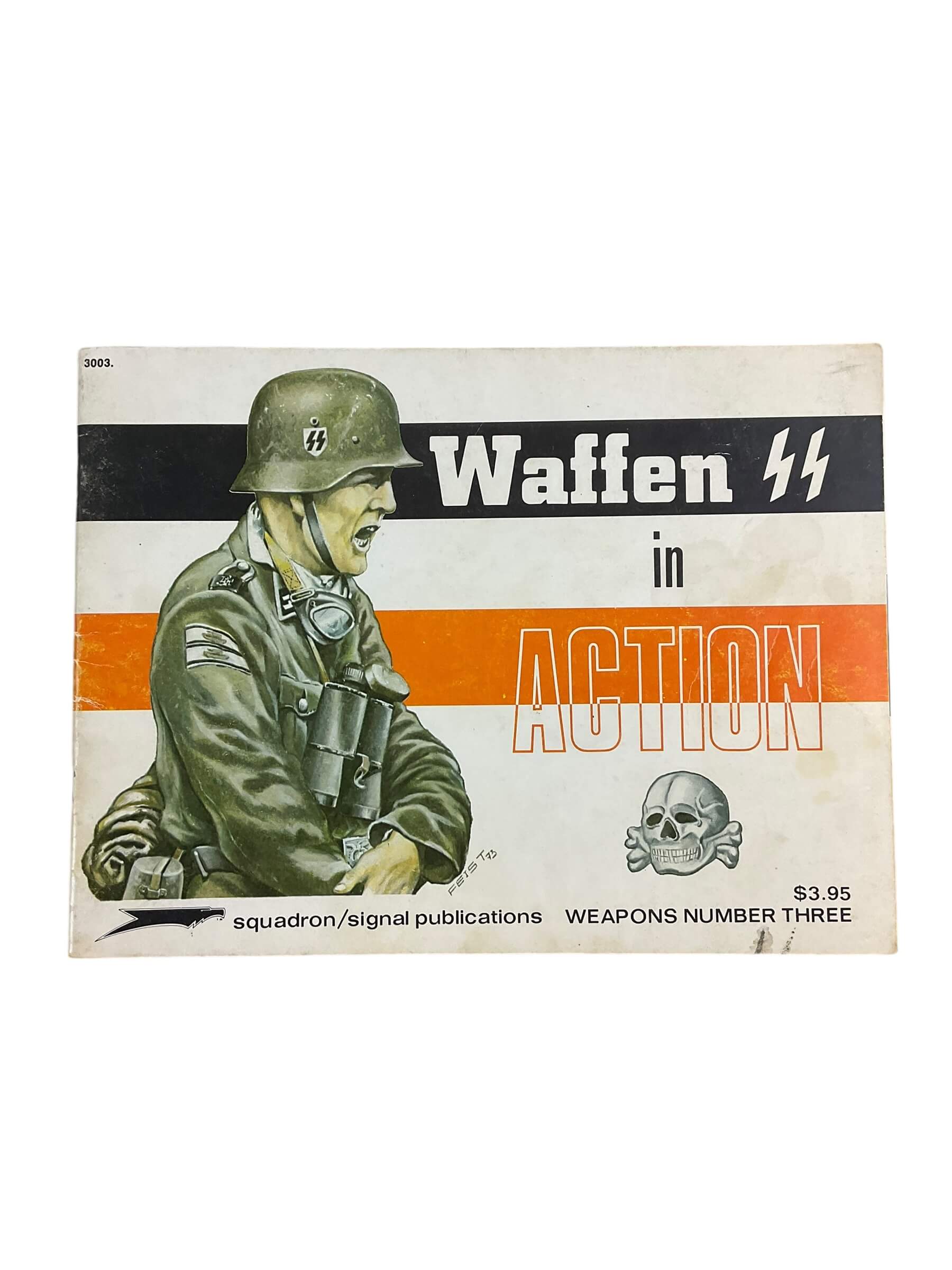 WW2 German Waffen SS in Action Squadron Signal Weapons No 3 Used Softcover Reference Book WW2 German Waffen SS in Action Squadron Signal Weapons No 3 Used Softcover Reference Book