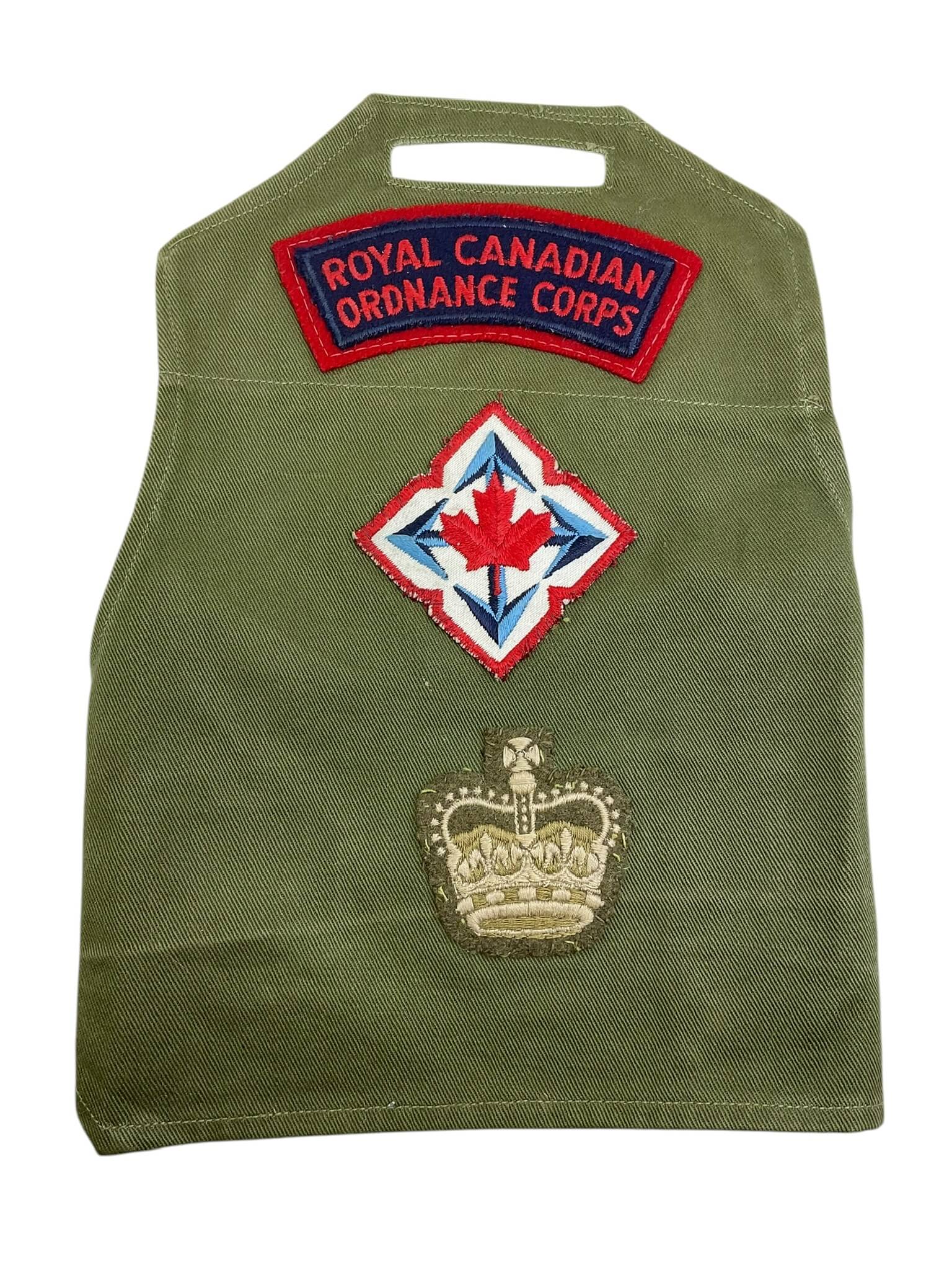 Royal Canadian Ordnance Corps Warrant Officer OD Green Brassard Armband Royal Canadian Ordnance Corps Warrant Officer OD Green Brassard Armband