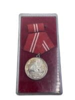 East German Army Silver Service Medal in Case of Issue East German Army Silver Service Medal in Case of Issue