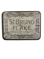 WW2 British Ogden’s St Bruno Flake Tobacco Tin 1 Pound EMPTY