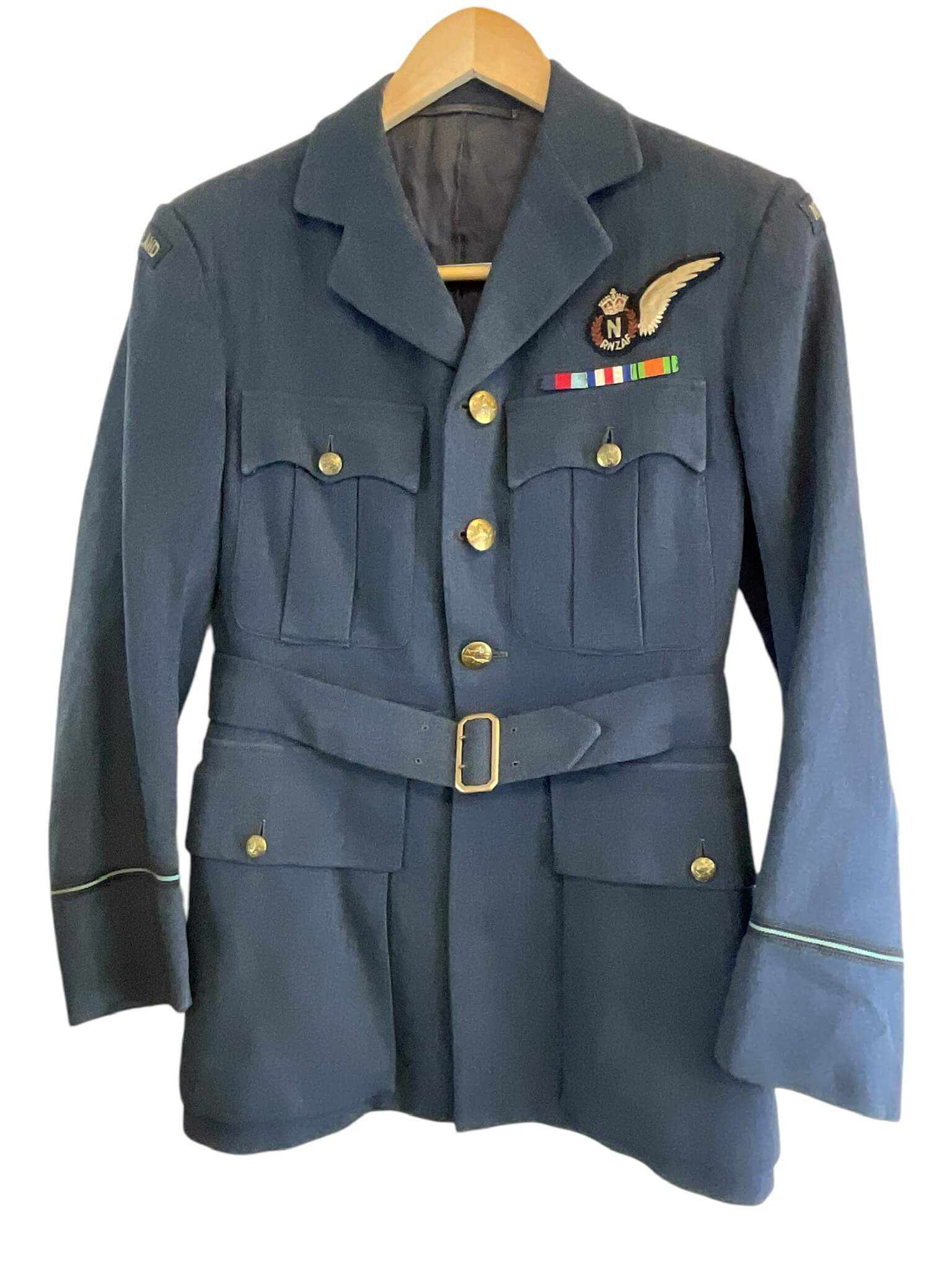 WW2 New Zealand Mosquito Navigator Uniform X 3 Log Book Grouping WW2 New Zealand Mosquito Navigator Uniform X 3 Log Book Grouping